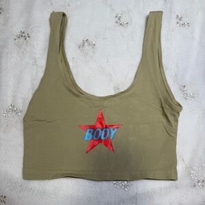 Body by Raven All Over My Body Crop Top Size Medium